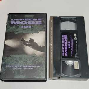 《送料無料》VHS デペッシュ・モード/Depeche Mode 101 ライブ・イン・パサディナ・ローズ・ボウル　