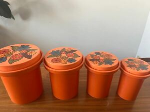 アメリカ ヴィンテージ Rubbermaid ラバーメイド お花　キャニスター