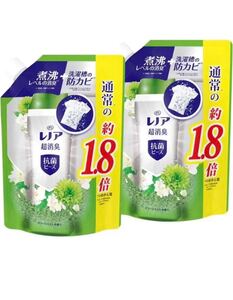 レノア 超消臭 抗菌ビーズ グリーンミスト 詰め替え 760mL 2セット