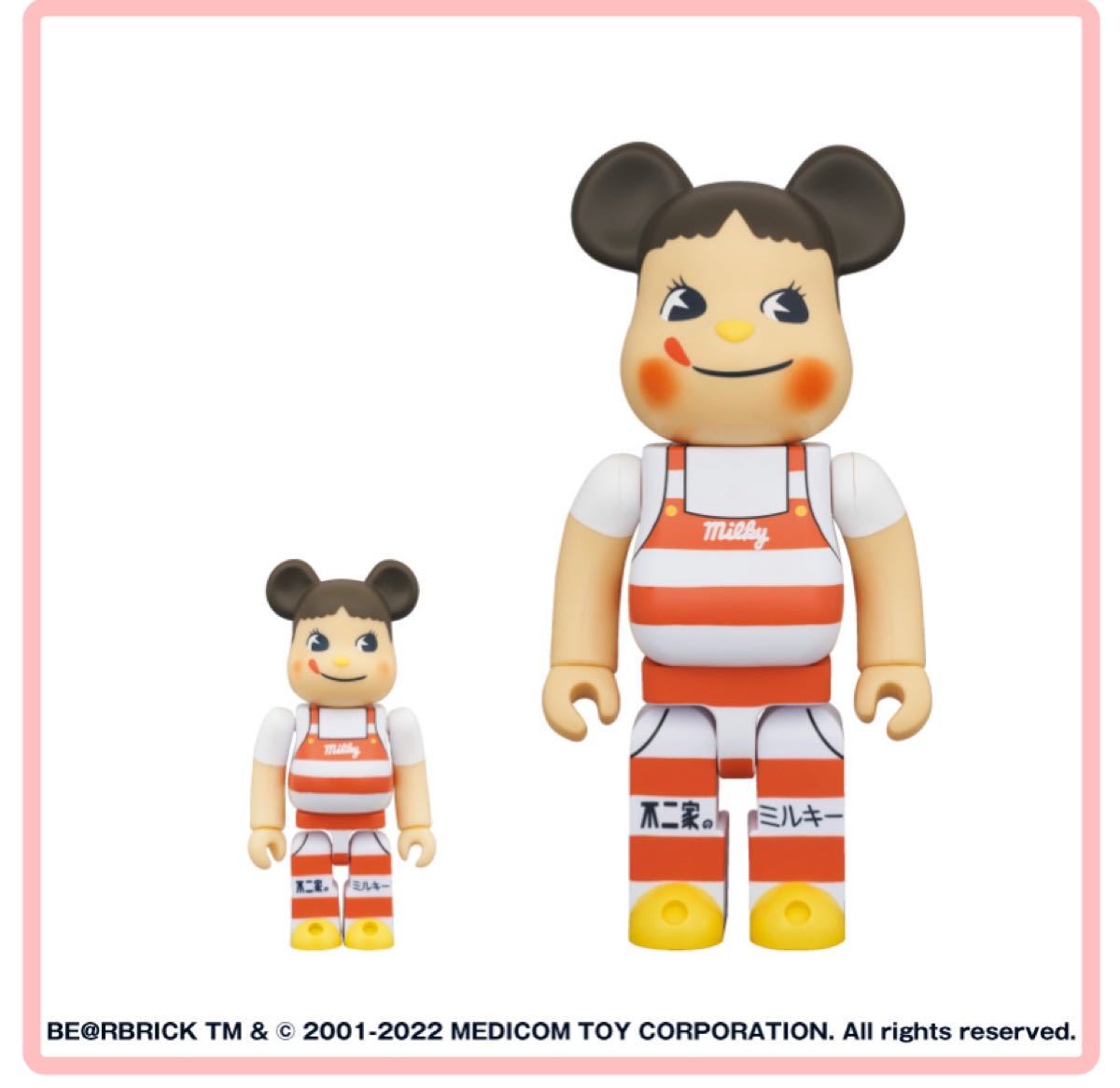 BE@RBRICK 招き猫 ペコちゃん 福 銀メッキ 100% & 400%｜Yahoo!フリマ