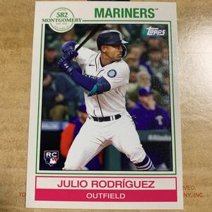 2022 TOPPS montgomery 582 julio Rodriguez