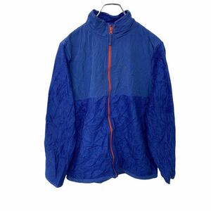 ジップアップフリースジャケット XLサイズ ビッグサイズ ナイロン ブルー 古着卸 アメリカ仕入 t2202-3062