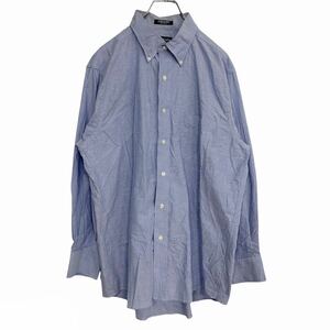 HILFIGER DENIM long sleeve shirt S size Hilfiger Denim lady's blue old clothes . America buying up t2108-4604