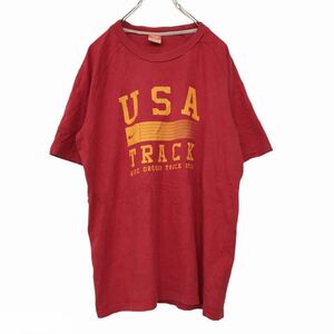 NIKE ビッグプリント M レッド 赤 ナイキ Tシャツ 古着卸 アメリカ仕入 t2107-3013