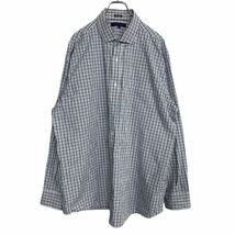 TOMMY HILFIGER 長袖チェックシャツ XLサイズ トミーヒルフィガー ビックサイズ ネイビー 古着卸 アメリカ仕入 t2109-4650_画像1