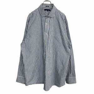 TOMMY HILFIGER 長袖チェックシャツ XLサイズ トミーヒルフィガー ビックサイズ ネイビー 古着卸 アメリカ仕入 t2109-4650