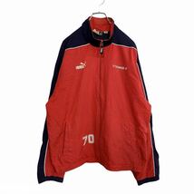 PUMA ナイロンジャケット Mサイズ プーマ レッド 古着卸 アメリカ仕入 t2108-4357_画像1