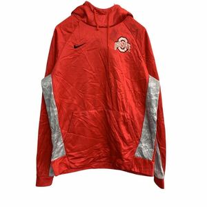 NIKE プルオーバー パーカー Mサイズ ナイキ ナイロンパーカー レッド 古着卸 アメリカ仕入 t2201-3006