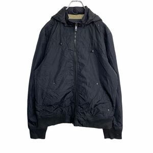 JACK JONES ナイロンパーカージャケット Lサイズくらい ブラック 古着卸 アメリカ仕入 t2111-3242