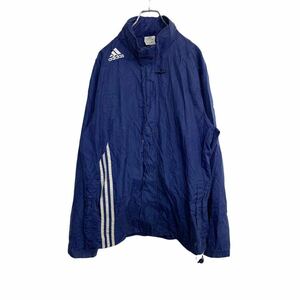 adidas ナイロンジャケット Lサイズくらい アディダス ネイビー 古着卸 アメリカ仕入 t2111-4514