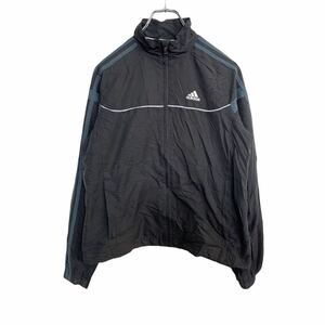 adidas ナイロンジャケット Mサイズ アディダス キッズ ブラック 古着卸 アメリカ仕入 t2110-3884