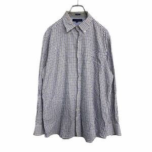 TOMMYHILFIGER 長袖 チェックシャツ Lサイズ トミーヒルフィガー スリムフィット 古着卸 アメリカ仕入 t2110-4863