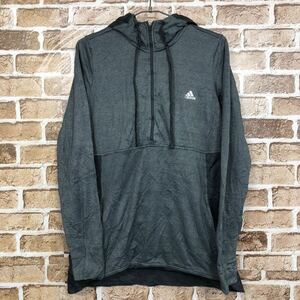  old clothes . America buying up adidas half Zip Parker size inscription L gray t205-3006