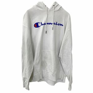 Champion プルオーバーパーカー Lサイズ チャンピオン ホワイト 古着卸 アメリカ仕入 t2207-3859