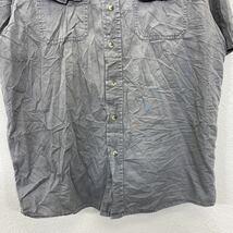 Wrangler 半袖シャツ Mサイズ ラングラー フラップポケット グレー 古着卸 アメリカ仕入 t2206-4498_画像3