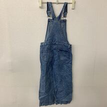 JORDACHE デニムオーバーオール レディース Lサイズ W30程度 ブルー 古着卸 アメリカ仕入 t2205-3353_画像4