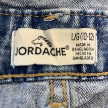 JORDACHE デニムオーバーオール レディース Lサイズ W30程度 ブルー 古着卸 アメリカ仕入 t2205-3353_画像7