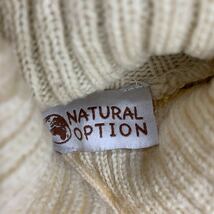 NATURAL OPTION ケーブル編みセーター Lサイズ程度 タートルネック ホワイト 古着卸 アメリカ仕入 t2203-3646_画像8
