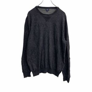 J.CREW コットン ニットセーター レディース Lサイズ ジェイクルー グレー 古着卸 アメリカ仕入 t2202-3851