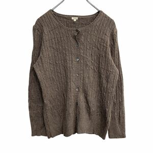 J.CREW ニットカーディガン レディースMサイズ ジェイクルー グレーブラウン 古着卸 アメリカ仕入 t2202-3602