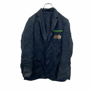 S-enduro スクールジャケット XS～ ネイビー ワッペン 刺繍 古着卸 アメリカ仕入 t2202-4268
