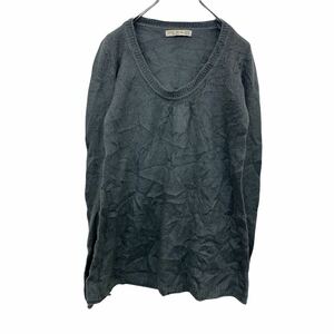 ZARA ニットセーター レディース M グレー ザラ トップス 丸首セーター 無地 シンプル 古着卸 アメリカ仕入 t2202-4649