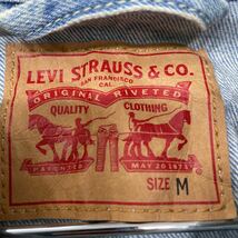 Levi''s デニムジャケット ガールズ Mサイズ リーバイス ライトブルー 刺繍入り 古着卸 アメリカ仕入 t2202-4527_画像7
