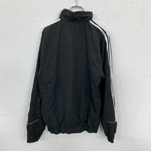 adidas ジップアップナイロンジャケット Lサイズ程度 アディダス ブラック 古着卸 アメリカ仕入 t2202-3447_画像5