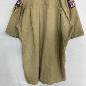 BOY SCOUTS 半袖シャツ Lサイズ ボーイスカウト ベージュ 古着卸 アメリカ仕入 t2108-4450の画像9