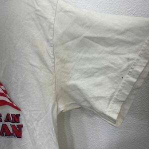 Hanes プリントTシャツ Lサイズ ヘインズ アメリカ 国旗 フラッグ ホワイト 古着卸 アメリカ仕入 t2206-4054の画像5