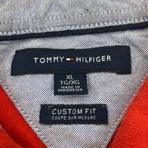TOMMY HILFIGER ポロシャツ XLサイズ トミーヒルフィガー ロゴ刺繍 レッド 古着卸 アメリカ仕入 t2206-4010_画像7