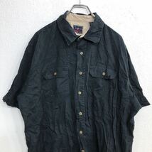 Wrangler 半袖シャツ XLサイズ ラングラー ブラック 古着卸 アメリカ仕入 t2206-4173_画像2