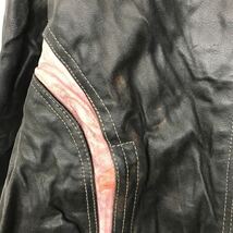 ROCKIN LEATHER シングルライダースジャケット レディース4XLサイズ～ サイズ表記4XL レザージャケット 古着卸 アメリカ仕入 t2012-4286_画像4