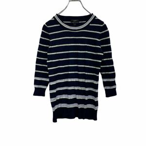 J.CREW ボーダーニット レディース XS ネイビー J.クルー ボーダー柄 カットソー スモールサイズ 古着卸 アメリカ仕入 t2201-4592