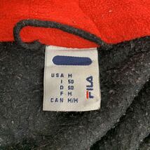 FILA ジップアップ フリースジャケット Mサイズ フィラ ブラック 古着卸 アメリカ仕入 t2112-3587_画像9