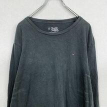 TOMMY HILFIGER ロングTシャツ L グレー トミーヒルフィガー ロンT 古着卸 アメリカ仕入 t2111-3855_画像2