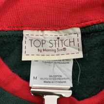 TOP STITCH by morning sun ダブルネック スウェットトレーナー レディース M グリーン 猫 刺繍 古着卸 アメリカ仕入 t2111-3656_画像8