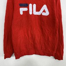 FILA スウェット トレーナー キッズ サイズ表記 14 150～ レッド フィラ プリントロゴ 古着卸 アメリカ仕入 t2111-5001_画像3