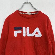 FILA スウェット トレーナー キッズ サイズ表記 14 150～ レッド フィラ プリントロゴ 古着卸 アメリカ仕入 t2111-5001_画像2