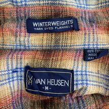 VAN HEUSEN 長袖 チェックシャツ Mサイズ 古着卸 アメリカ仕入 t2110-3926_画像8