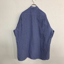 TOMMY HILFIGER 長袖 チェックシャツ XLサイズ トミーヒルフィガー ネイビー 古着卸 アメリカ仕入 t2110-3154_画像4