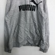 PUMA パーカー キッズ XL グレー プーマ フーディー HOODIE ビッグロゴ スポーツ 古着卸 アメリカ仕入 t2110-4033_画像3