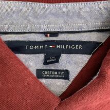 TOMMY HILFIGER 半袖 ポロシャツ Lサイズ トミーヒルフィガー ワインレッド カスタムフィット 古着卸 アメリカ仕入 t2206-3650_画像8