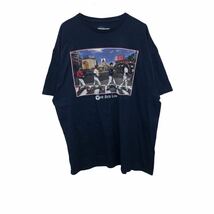 Boston sports 半袖Tシャツ 2XLサイズ レッドソックス ビックサイズ シルクプリント ネイビー Beatles 古着卸 アメリカ仕入 t2206-3409_画像2