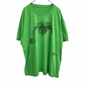 半袖 プリントTシャツ XLサイズ～くらい ビックサイズ グリーン 古着卸 アメリカ仕入 t2206-3362
