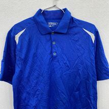 NIKE ポロシャツ Mサイズ ドライフィット ゴルフ 吸汗性 ブルー 古着卸 アメリカ仕入 t2206-3450_画像3