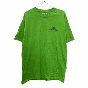 REEL LEGENDS プリントTシャツ Lサイズ リール レジェンド 魚 バックプリント ライトグリーン 古着卸 アメリカ仕入 t2207-3235