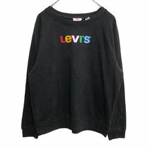 Levi's スウェットトレーナー Mサイズ リーバイス レディース ブラック 古着卸 アメリカ仕入 t2207-3598_画像1