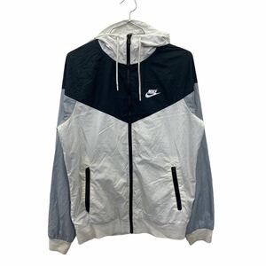 NIKE ジップアップジャケット Sサイズ ナイキ スポーツ ブラック ホワイト グレー 古着卸 アメリカ仕入 t2207-3891