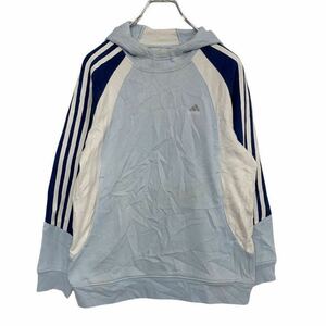 adidas sweat Parker Kids 160 blue la gran Adidas sport embroidery Logo old clothes . America buying up t2111-4868